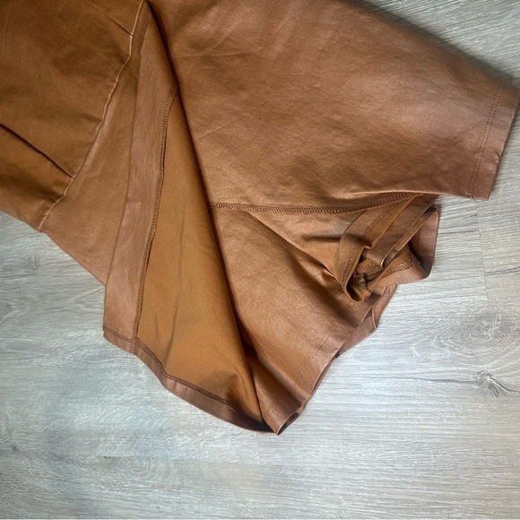 Altar'd State Tan Asymmetrical Wrap Mini Dress Size M 🦄 - Picture 2 of 4